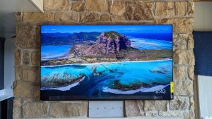 Sony Television with In-Wall Center Speaker.